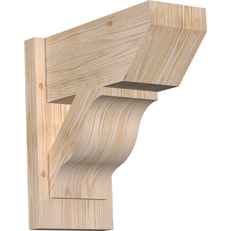 Ekena Millwork Funston Slat Smooth Outlooker, Douglas Fir, 7 1/2"W x 16"D x 16"H OUT08X16X16FST06SDF